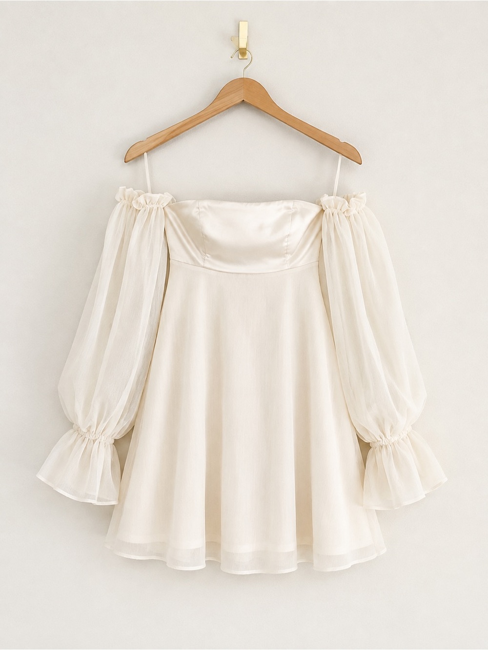 Hello Molly Delicate Soul Off Shoulder Mini Dress Size Small